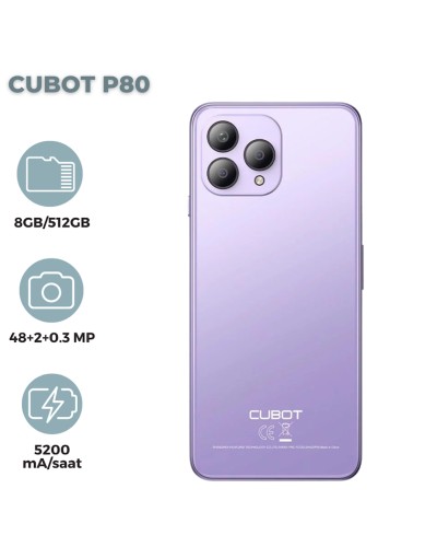 Smartfon Cubot P80 8GB/512GB Pink (6924136719961)