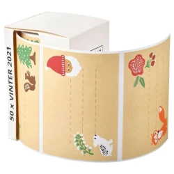 Набор наклеек IKEA Santa Claus Vinter 2021, 50 наклеек Набор наклеек IKEA Santa Claus Vinter 2021, 50 наклеек