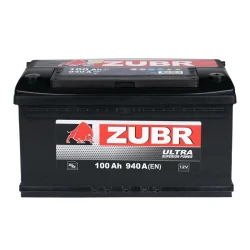 Автомобильный аккумулятор ZUBR Ultra 100Ah 940 А R+