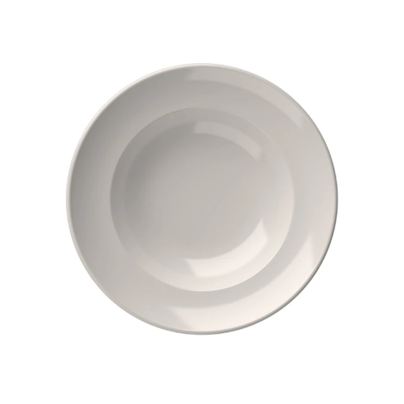 Тарелка глубокая ID-Fine Transparan Miro, фарфор, белая, 420 мл, 25 см Тарелка глубокая ID-Fine Transparan Miro, фарфор, белая, 420 мл, 25 см