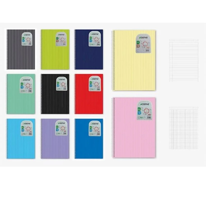Блокнот Defne A5, 72 листа, на спирали, товар в ассортименте Блокнот Defne A5, 72 листа, на спирали, товар в ассортименте