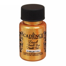 Akril boya-metallik Cadence Dora Metallic Paint 121 Brilliant Gold 50 ml