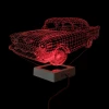 3D лампа 3d lights Классическая Машина, красный, 19х32 см