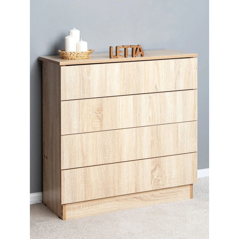 Комод Letta, ЛДСП, бежевый, 73х33х75 см Комод Letta, ЛДСП, бежевый, 73х33х75 см
