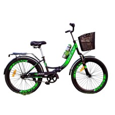 Uşaq velosipedi smil_1350, 24 sürət, yaşıl, ölçü 24