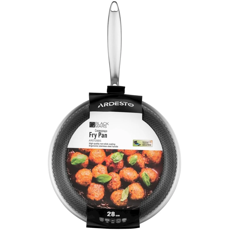 Tava Adresto Black Mars Avior AR0728BS, 28 sm, paslanmayan polad Tava Adresto Black Mars Avior AR0728BS, 28 sm, paslanmayan polad