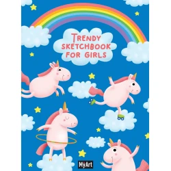 Скетчбук Проф-Пресс Trendy Sketchbook for Girls. Единороги А5