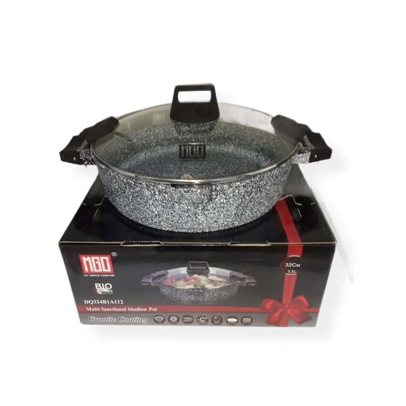 Сковорода My Grace Cooking MK024, гранит, 30 см, 5.5 л Сковорода My Grace Cooking MK024, гранит, 30 см, 5.5 л