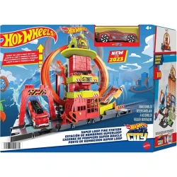 Oyun dəsti Hot Wheels Hot Wheels City Super Loop Fire Station, 4 yaşdan, rəngbərəng