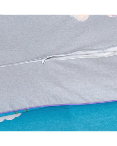 Yataq dəsti Артпостель Орнелла, yorğan üzü 200x220 sm, mələfə 240x240 sm, yastıq üzü 50x70/70x70 sm, avro, velür, mavi