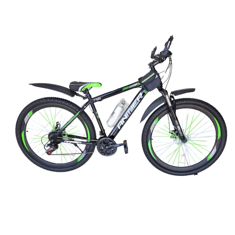 Dağ velosipedi Anmier ANM2602YSL, qara/yaşıl
