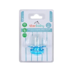 Соска-пустышка Star Baby с круглым колпачком, 18 месяцев, товар в ассортименте