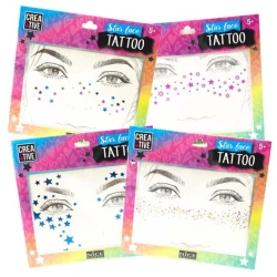Стразы для лица Nice 02604 Star Face Tattoo, 5+ лет, 1 шт, товар в ассортименте