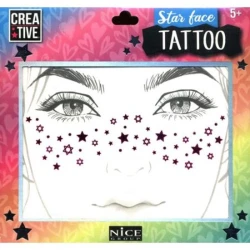 Стразы для лица Nice 02604 Star Face Tattoo, 5+ лет, 1 шт, товар в ассортименте