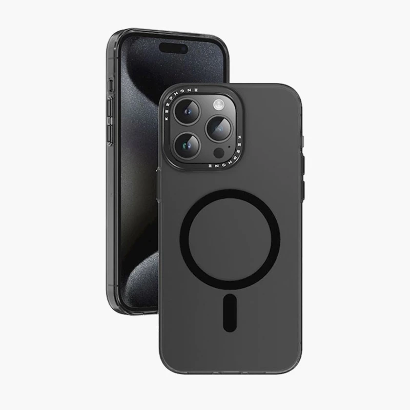 Чехол Keephone Magviar Matte MagSafe для Apple iPhone 15 Pro, Черный Чехол Keephone Magviar Matte MagSafe для Apple iPhone 15 Pro, Черный