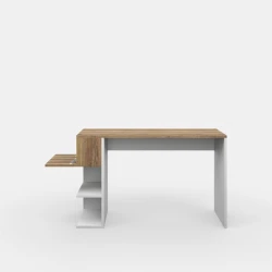 Компьютерный стол Art Mebel House 127, белый/коричневый, 75x120x50 см Компьютерный стол Art Mebel House 127, белый/коричневый, 75x120x50 см