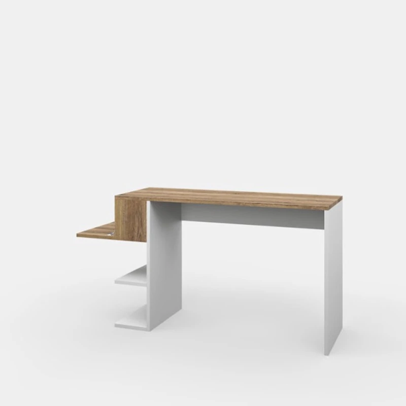 Kompüter masası Art Mebel House 127, ağ/qəhvəyi, 75x120x50 sm Kompüter masası Art Mebel House 127, ağ/qəhvəyi, 75x120x50 sm