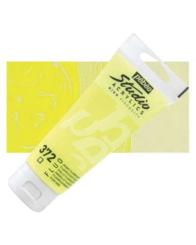 Akril boya Pebeo Studio Acrylics 372 Fluoresent sarı 100 ml