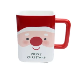 Yeni il krujkası 3227-13, 300 ml, qırmızı/ağ