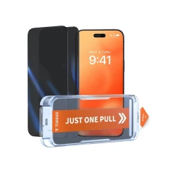 Qoruyucu şüşə Torras GlassGo Privacy Screen Protector Apple iPhone 16 Pro üçün Qoruyucu şüşə Torras GlassGo Privacy Screen Protector Apple iPhone 16 Pro üçün