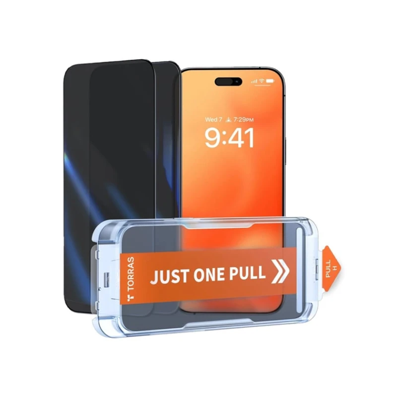 Qoruyucu şüşə Torras GlassGo Privacy Screen Protector Apple iPhone 16 Pro üçün Qoruyucu şüşə Torras GlassGo Privacy Screen Protector Apple iPhone 16 Pro üçün