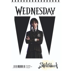 Блокнот Sketchbook W28 Wednesday, A5, 30 листов, 80 г/м², белый