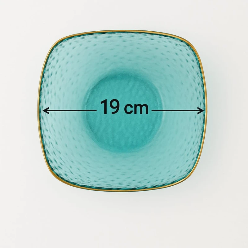 Салатница Home Depo HOME0109, 19 см, бирюзовая Салатница Home Depo HOME0109, 19 см, бирюзовая