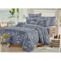 Комплект постельного белья Sahara SHA-0000458, пододеяльник 230x240 см, простыня 200x220 см, 2 шт наволочки 50x70 см, двуспальный, сатин, разноцветный