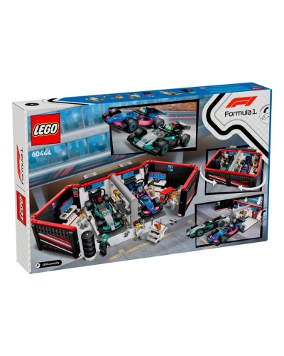 Konstruktor LEGO City F1® Garage & Mercedes-AMG & Alpine Cars 60444, 678 parça, 7 yaşdan