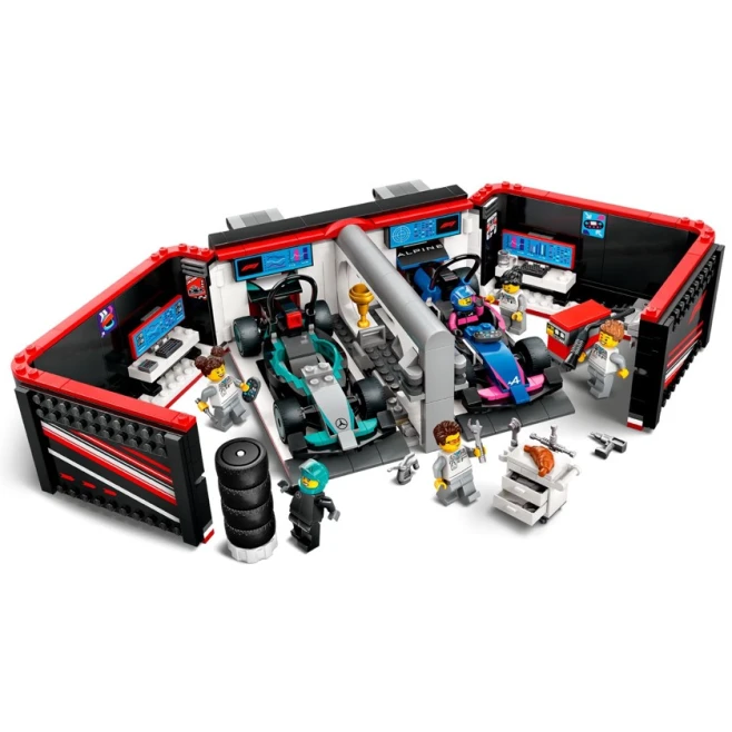 Конструктор LEGO City F1® Garage & Mercedes-AMG & Alpine Cars 60444, 678 деталей, от 7 лет