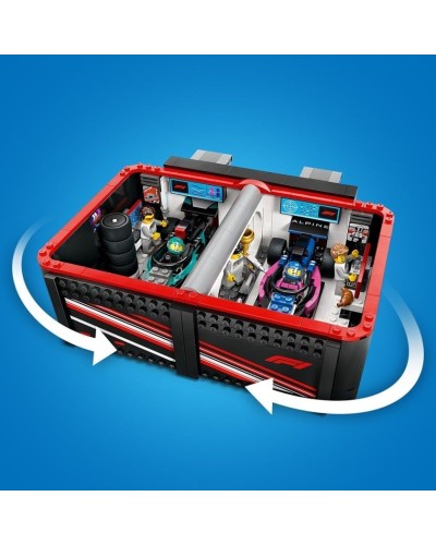 Konstruktor LEGO City F1® Garage & Mercedes-AMG & Alpine Cars 60444, 678 parça, 7 yaşdan