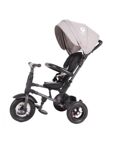Üçtəkərli uşaq velosipedi Qplay Rito Rubber S380-10 Boz