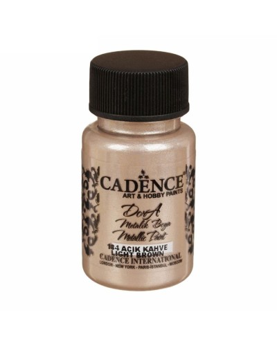 Akril boya-metallik Cadence Dora Metallic Paint 184 Light Brown 50 ml