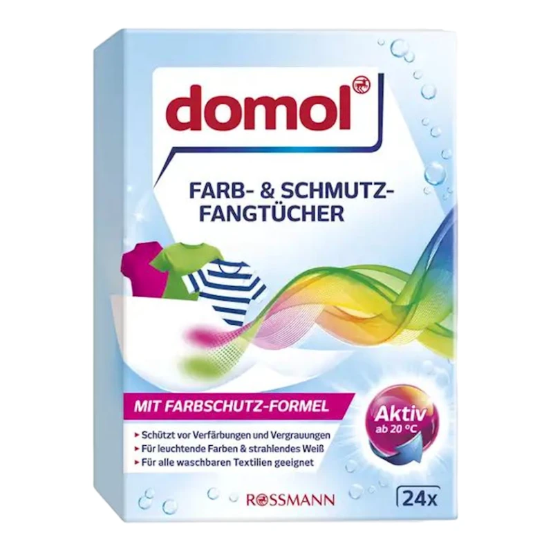 Absorbsiya edici salfetlər Domol rəngli və ağ paltarlar üçün, 24 əd