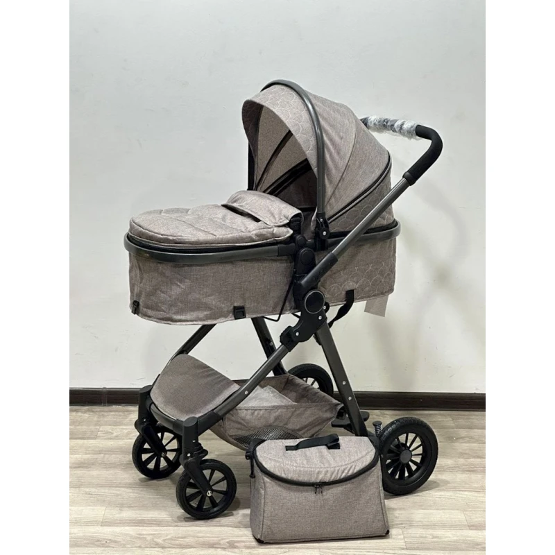 Детская коляска 2в1 Kidilo V9G, бежевая Детская коляска 2в1 Kidilo V9G, бежевая