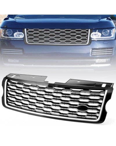 Ön bamperin qəfəsi Range Rover Vogue 2013-2017 qara xrom - avto576