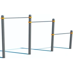 Тройной уличный турник Azpark СВС-4