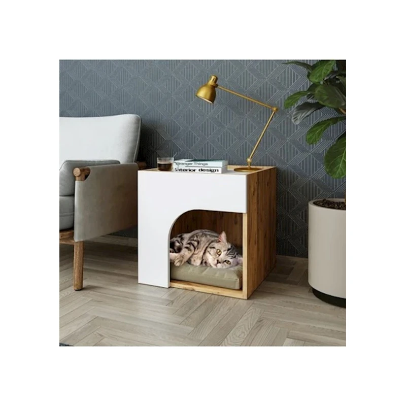 Тумба Ev Plus 12115648, ЛДСП, белая, 50x50x50 см