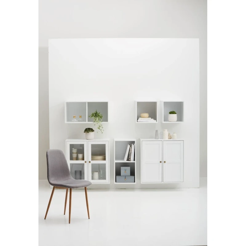 Буфет JYSK Skals, 71x71x35 см, ХДФ/МДФ, белый Буфет JYSK Skals, 71x71x35 см, ХДФ/МДФ, белый