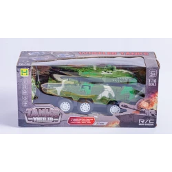 Uzaqdan idarəetmə pultu ilə tank 091-437 Tanks Wheeled, 3+ yaş, 40x18 sm, plastik
