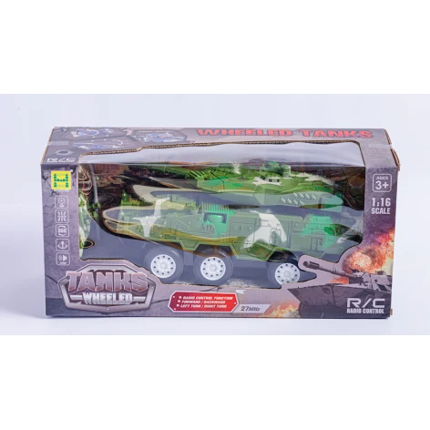 Uzaqdan idarəetmə pultu ilə tank 091-437 Tanks Wheeled, 3+ yaş, 40x18 sm, plastik
