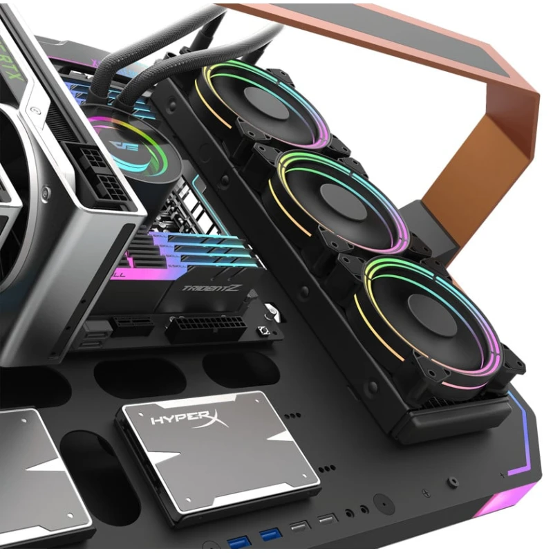 Корпус для компьютера DarkFlash Blade-X Open Frame Luxury Gaming Case Корпус для компьютера DarkFlash Blade-X Open Frame Luxury Gaming Case