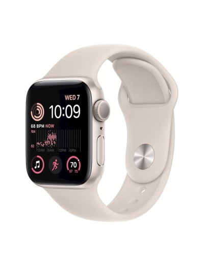 Ağıllı saat Apple Watch SE 2 GPS 40mm Starlight Aluminium Case with Starlight Sport Band - S/M (MR9U3)