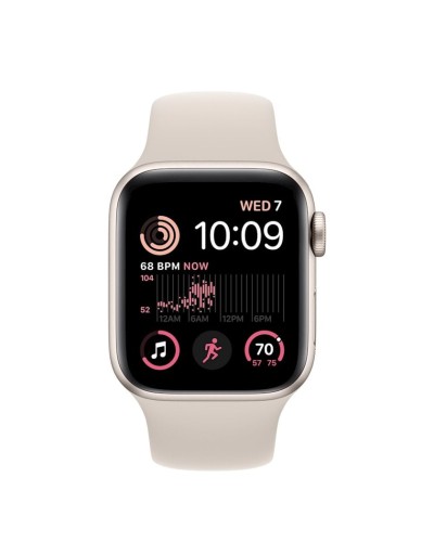 Ağıllı saat Apple Watch SE 2 GPS 40mm Starlight Aluminium Case with Starlight Sport Band - S/M (MR9U3)