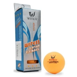 Набор мячей для настольного тенниса Witess, 3 шт, желтые - WS0870