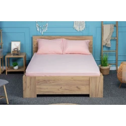 Комплект постельного белья Pima Cotton Vero SHA-0000864, простыня 100х200, наволочки 50х70, односпальный, хлопок, розовый