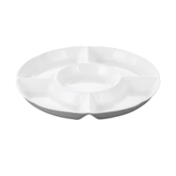 Менажница Wilmax WL‑992019/A, круглая, 25.5 см, фарфор, белый