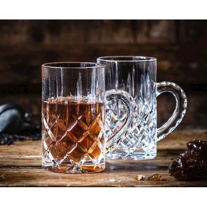 Набор кружек Nachtmann Noblesse, стекло, прозрачный, 256 мл, 2 шт Набор кружек Nachtmann Noblesse, стекло, прозрачный, 256 мл, 2 шт