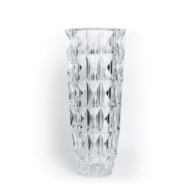Декоративная ваза Hom-me 105583, 33 см, хрусталь, прозрачная Декоративная ваза Hom-me 105583, 33 см, хрусталь, прозрачная