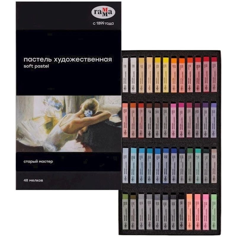 Набор сухой пастели Гамма Старый Мастер, 48 шт Набор сухой пастели Гамма Старый Мастер, 48 шт